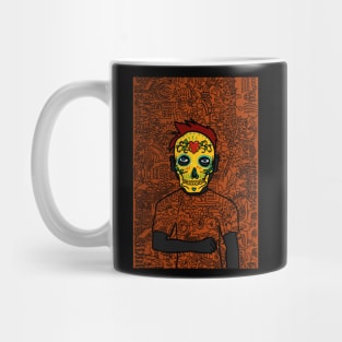 Chainlink NFT - A Link to Imagination: Male Character with Mexican Mask and Blue Eyes Mug